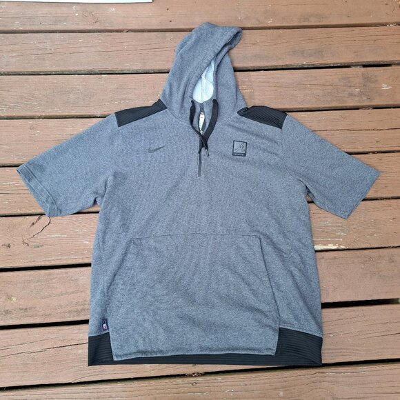 Atlanta Braves 2XL Nike Gray/Black Authentic Collection Short Sleeve Pullover
